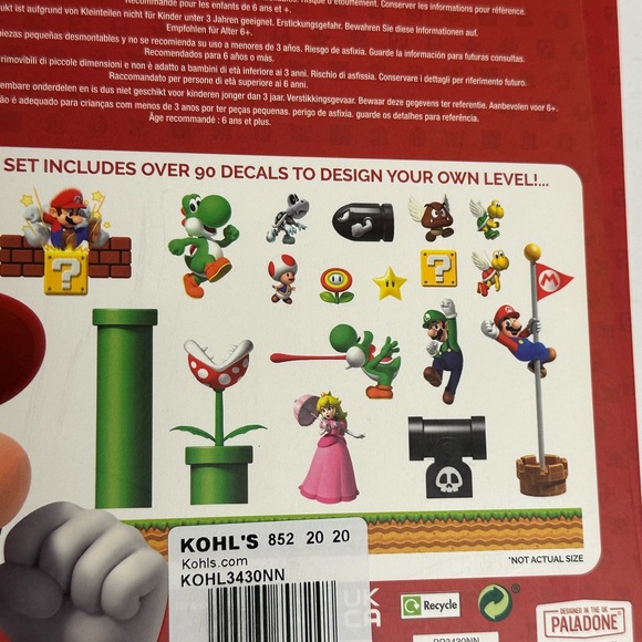 SUPER MARIO DECALS FOR USE WITH SMARTPHONES, TABLETS & LAPTOPS - Picture 2 of 9